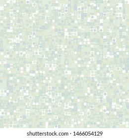 Seamless pattern. Pale colors. Pixel shards and rounded squares.