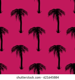 Seamless pattern palm