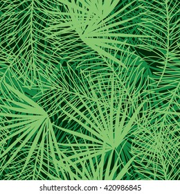 seamless pattern with palm branches