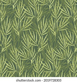 Seamless pattern of palm branches. Design of fabrics, prints, wallpapers, packaging, textiles, printing, posters.
