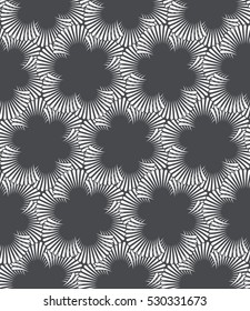 Seamless pattern with palm branches. Stylish texture of repeating geometric shapes.