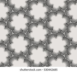 Seamless pattern with palm branches. Stylish texture of repeating geometric shapes.