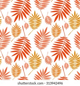 Seamless pattern with Palm leaf.