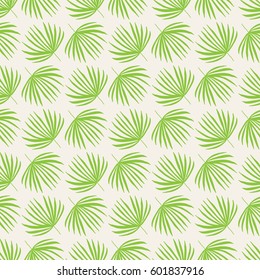 Seamless pattern with palm leaves.