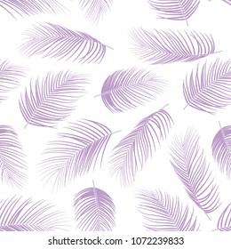 Seamless pattern with palm leaves background