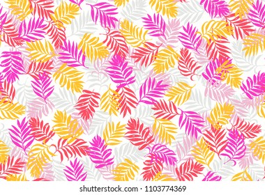 Seamless pattern with palm leaves. Tropical camouflage print. Vector Illustration