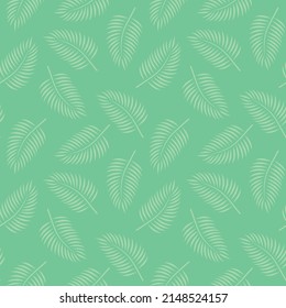 seamless pattern of palm leaves for wrapping, textile, wallpaper- vector illustration
