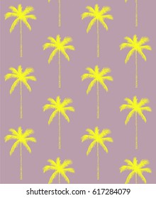 Seamless pattern. Palm tree background. Vector illustration. Perfect for invitations, greeting cards, wrapping paper, posters, fabric print.