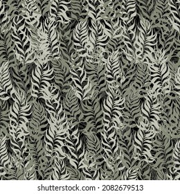 seamless pattern palm tree leaves  on background. For textiles, packaging, fabrics, wallpapers, backgrounds, invitations. Summer tropics