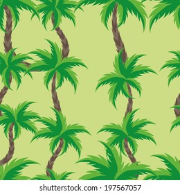 seamless pattern with palm trees