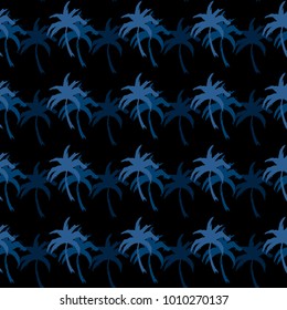 Seamless pattern with palm trees. Background texture. Wallpaper