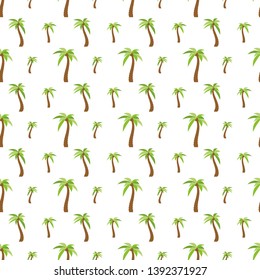 Seamless Pattern with palm trees. Colorful summer background. Vector illustration