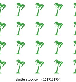 Seamless pattern with palm trees. Design for postcard, invitation, banner.