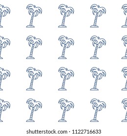 Seamless pattern with palm trees. Design for postcard, invitation, banner.