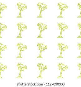 Seamless pattern with palm trees. Design for postcard, invitation, banner.