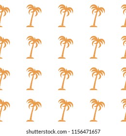 Seamless pattern with palm trees. Design for postcard, invitation, banner.