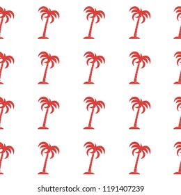 Seamless pattern with palm trees. Design for postcard, invitation, banner.