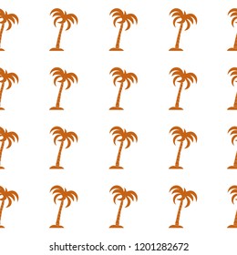 Seamless pattern with palm trees. Design for postcard, invitation, banner.