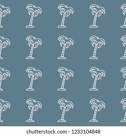 Seamless pattern with palm trees. Design for postcard, invitation, banner.