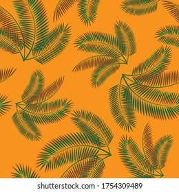 seamless pattern palm trees summer