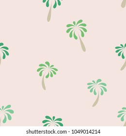 Seamless pattern with palm trees. Vector, illustration.