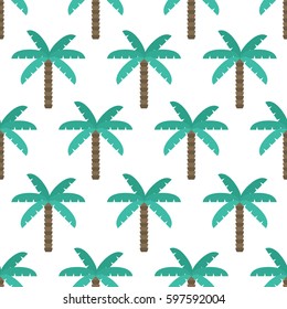 seamless pattern. palm. vector illustration