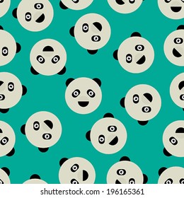 A seamless pattern with panda