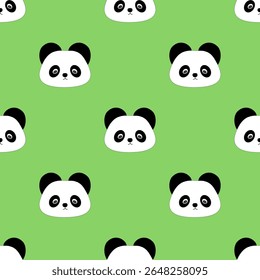nahtloses Muster mit Panda , Stoffmuster, Geschenkpapier 