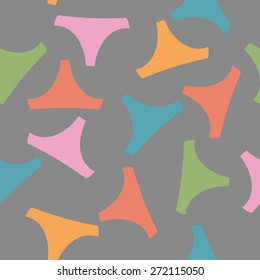 Seamless pattern panties woman. Vector illustration