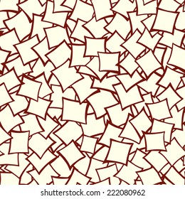 Seamless pattern with paper notes