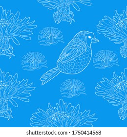 Patrón sin inconvenientes para el papel y los textiles con dientes de león. Étnica y natural, floral, retro, elemento de diseño tribal. Fondo vectorial aislado.