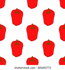 seamless pattern with paprika