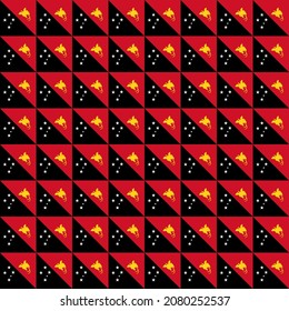 patrón ininterrumpido de papua nueva bandera de guinea. ilustración vectorial
