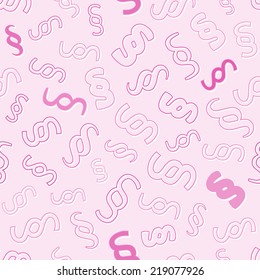 seamless pattern with paragraph symbols on pink background, vector
