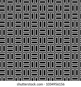 Seamless pattern with parquet ornament. Bricks cladding floor. Rectangle slabs tessellation image. Repeated stones ornamental background. Mosaic motif. Flooring wallpaper. Digital paper. Vector art.
