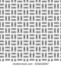 Seamless pattern with parquet ornament. Bricks cladding floor. Rectangle slabs tessellation image. Repeated stones ornamental background. Mosaic motif. Flooring wallpaper. Digital paper. Vector art.