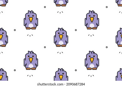 Patrón sin foco con loros. Diseño de iconos. Elementos de plantilla