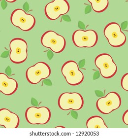 Seamless pattern  with parts from apple(can be repeated and scaled in any size)