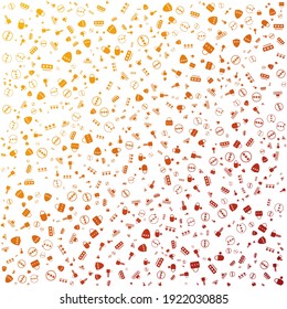 Seamless Pattern With PASSWORD ICON Stock Vector, in gradient color and white background with mini doodle (icon). Vector Illustration
