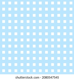 Patrón incomparable con cuadrados azul pastel. Patrón de tartán. Tapón de textura a cuadros. Diseñar rayas geométricas para impresiones de tela, tejidos de casa acogedores, papel pintado. Dulce vector de fondo de caramelo azul.