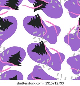 Seamless pattern in pastel color for fun but soft textile