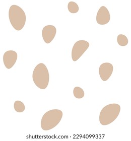 Seamless pattern pastel color with polka dots. Random brown spots textured.