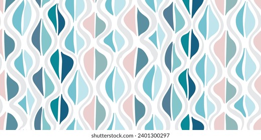 Seamless pattern in pastel colors floral style. Perfect for wallpaper, screen background, site background, wrapping paper, fabric and surface design. 