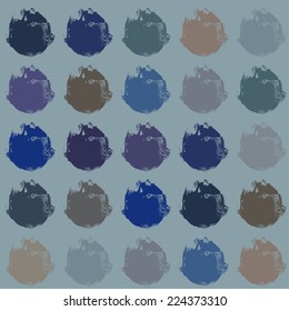 seamless pattern with pastel grunge splashes. blue shades