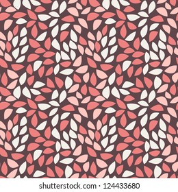 Seamless pattern with pastel petals. Abstract background. Cute girlish texture