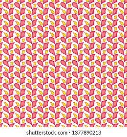 Seamless pattern of pastel pink and yellow shapes. Abstract background for fabrics, wallpapers, coatings, prints and designs. EPS file, vector - the template will fill in any form.