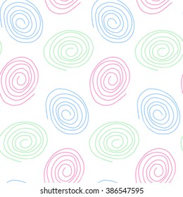 Seamless pattern in pastel tones. Hand drawn. Vector illustration.