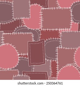 seamless pattern of patches 3. Vecktor background