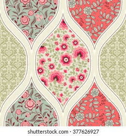 Seamless pattern. Patchwork