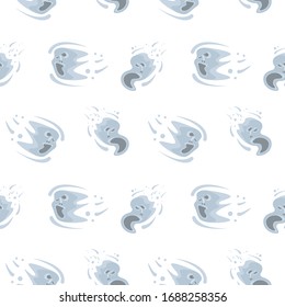 Seamless pattern with pathogen and virus spreading. Flat Art Vector illustration